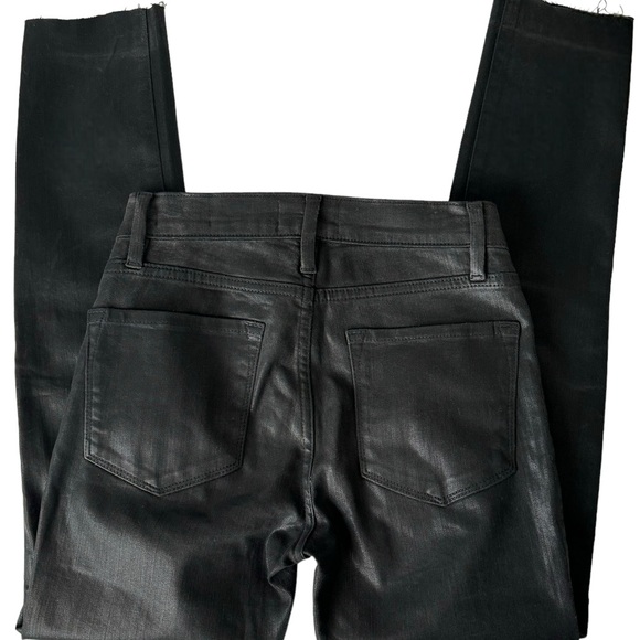 FRAME DENIM LE MID SKINNY DE JEANNE COATED - FILM NOIR MID RISE JEAN SZ 26 - Picture 5 of 8